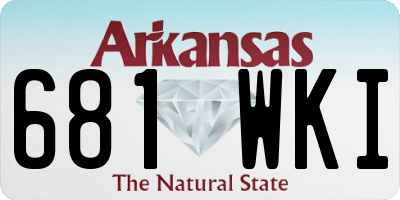 AR license plate 681WKI