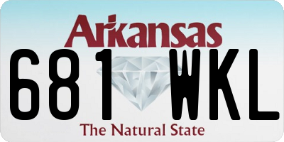 AR license plate 681WKL
