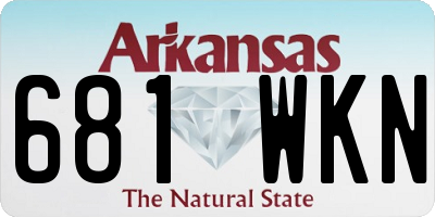AR license plate 681WKN