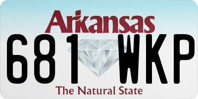 AR license plate 681WKP