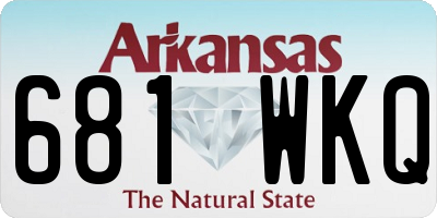 AR license plate 681WKQ