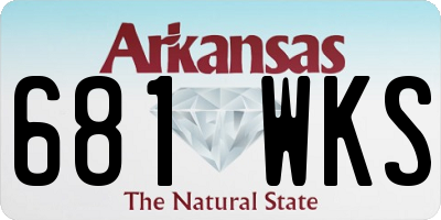 AR license plate 681WKS