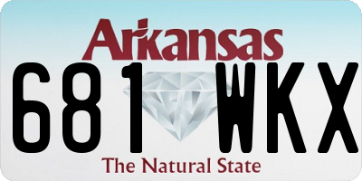 AR license plate 681WKX