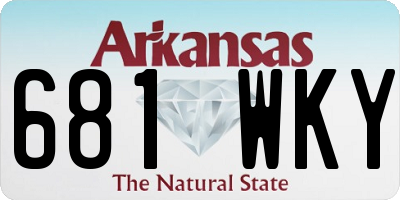 AR license plate 681WKY