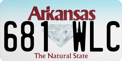 AR license plate 681WLC