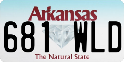 AR license plate 681WLD