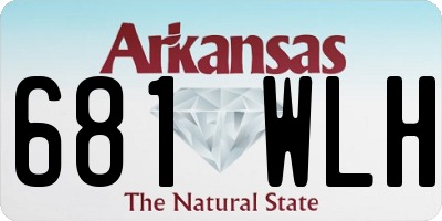 AR license plate 681WLH