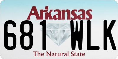 AR license plate 681WLK