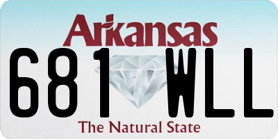 AR license plate 681WLL