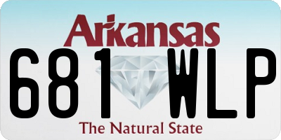AR license plate 681WLP
