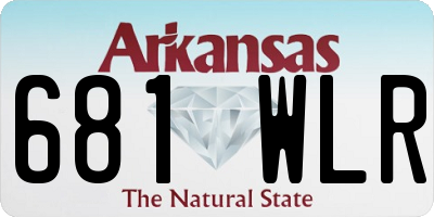 AR license plate 681WLR