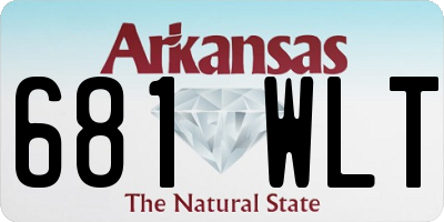 AR license plate 681WLT