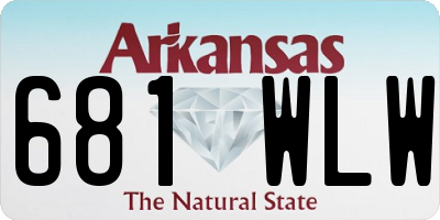 AR license plate 681WLW