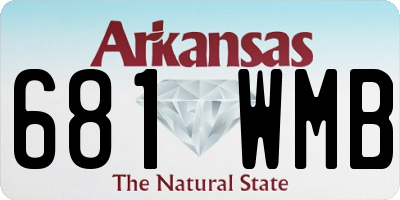 AR license plate 681WMB
