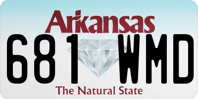 AR license plate 681WMD