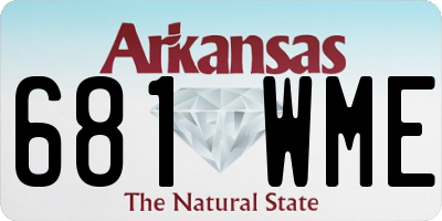 AR license plate 681WME