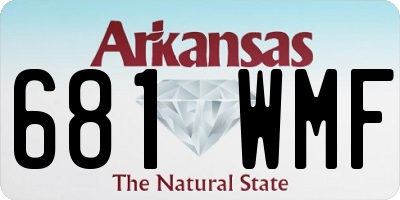 AR license plate 681WMF
