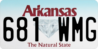 AR license plate 681WMG