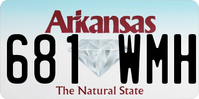 AR license plate 681WMH