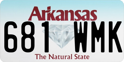 AR license plate 681WMK