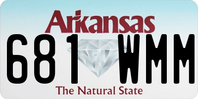 AR license plate 681WMM