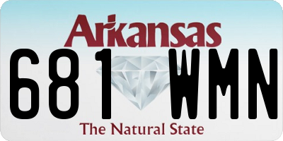 AR license plate 681WMN