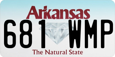 AR license plate 681WMP