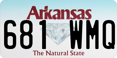 AR license plate 681WMQ