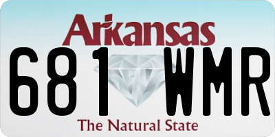 AR license plate 681WMR