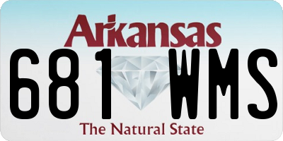 AR license plate 681WMS