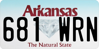 AR license plate 681WRN