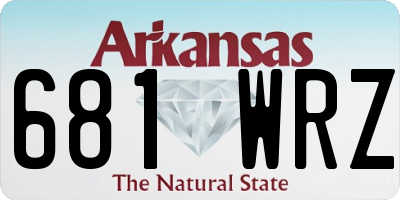 AR license plate 681WRZ