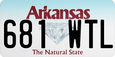 AR license plate 681WTL
