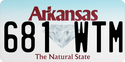 AR license plate 681WTM