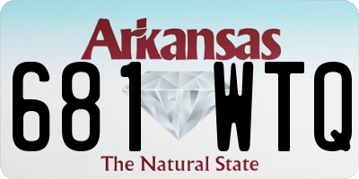 AR license plate 681WTQ