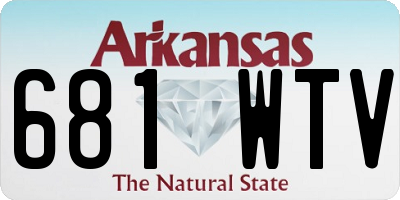 AR license plate 681WTV