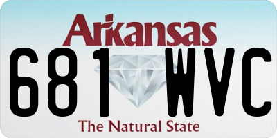 AR license plate 681WVC