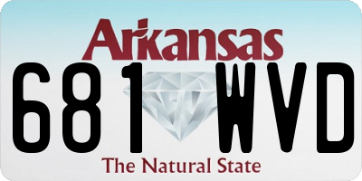 AR license plate 681WVD