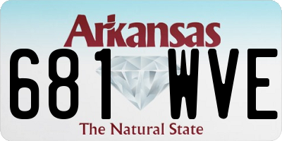 AR license plate 681WVE