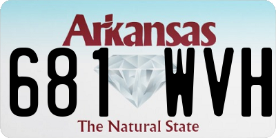 AR license plate 681WVH