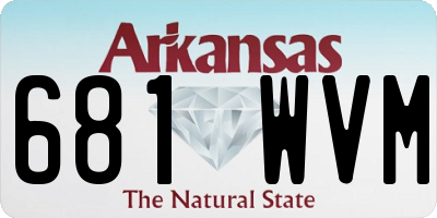 AR license plate 681WVM