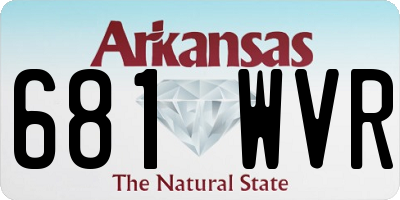 AR license plate 681WVR