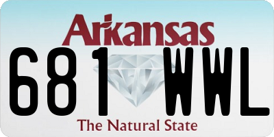 AR license plate 681WWL