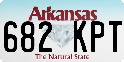 AR license plate 682KPT