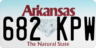 AR license plate 682KPW