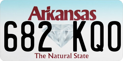 AR license plate 682KQO