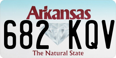 AR license plate 682KQV