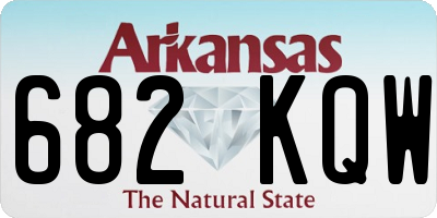 AR license plate 682KQW