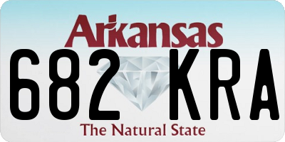 AR license plate 682KRA