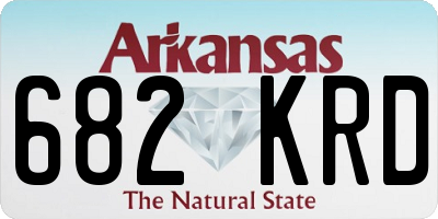 AR license plate 682KRD